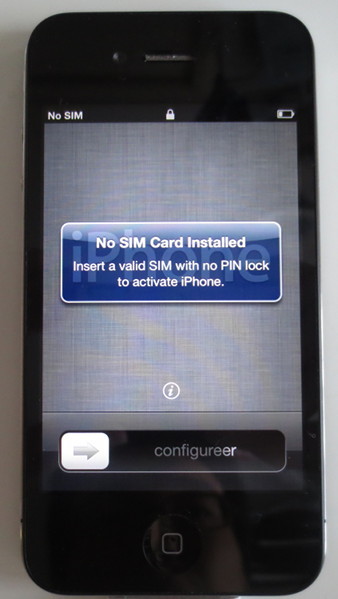 SIM なし iPhone 4 の初期化と再利用 | 赤び〜の備忘録